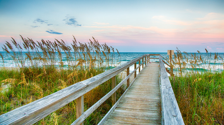 walkway to Kure Beach