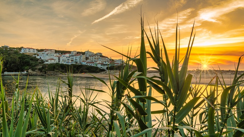 Praia de Odeceixe at sunset