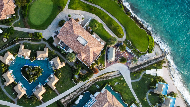 Drone view of Sandals Curaçao