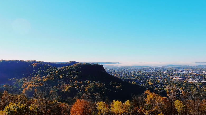 View over La Crosse from Grandad Bluff