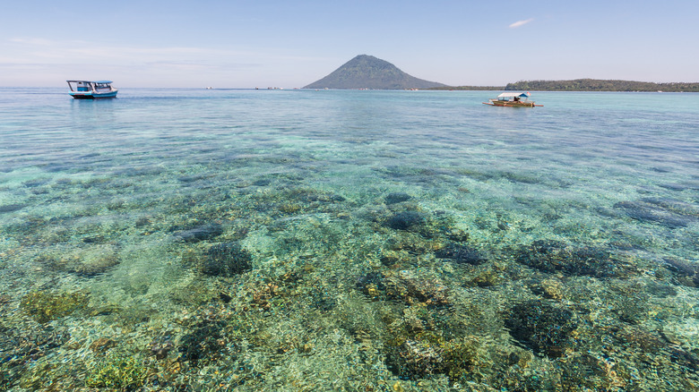 Water around Bunaken Island near Manado, Indonesia