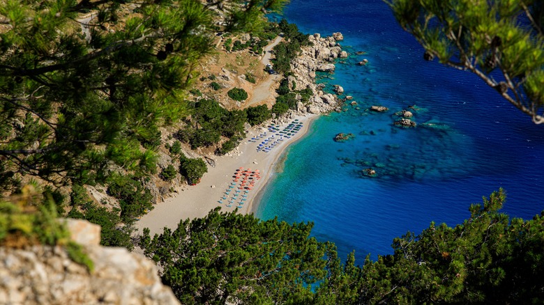 Aerial view of Apella Beach