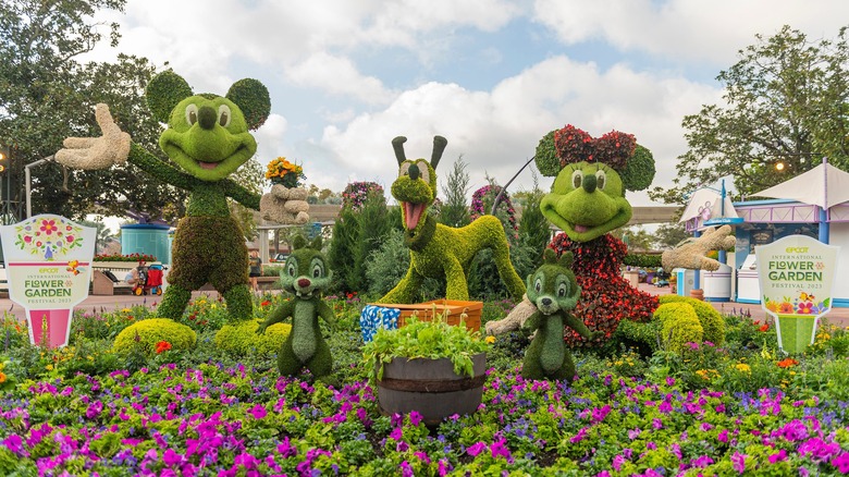 EPCOT Flower Garden Festival topiaries