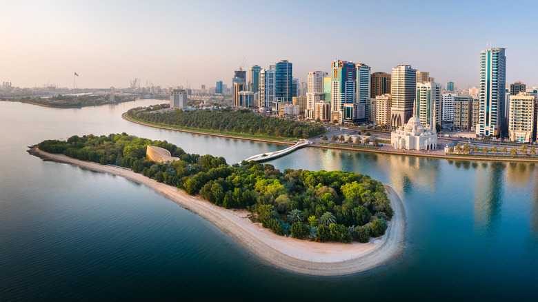 expansive view of Sharjah