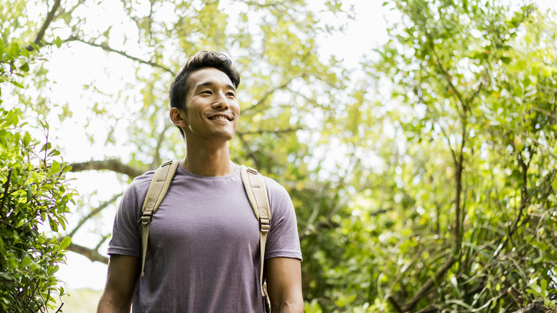 Man hiking