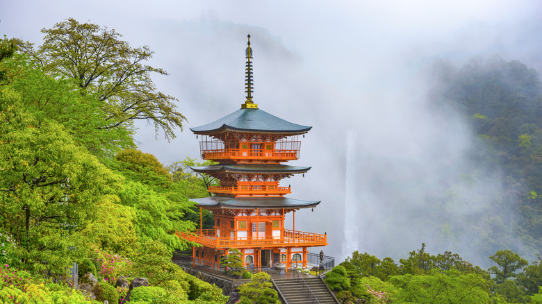 A shrine on the Kumano Kodo trail