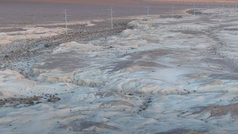 Aerial view over Ice Age Fossils State Park