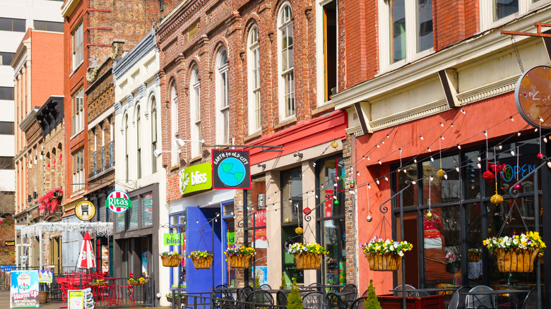 Downtown Knoxville Brick Storefronts