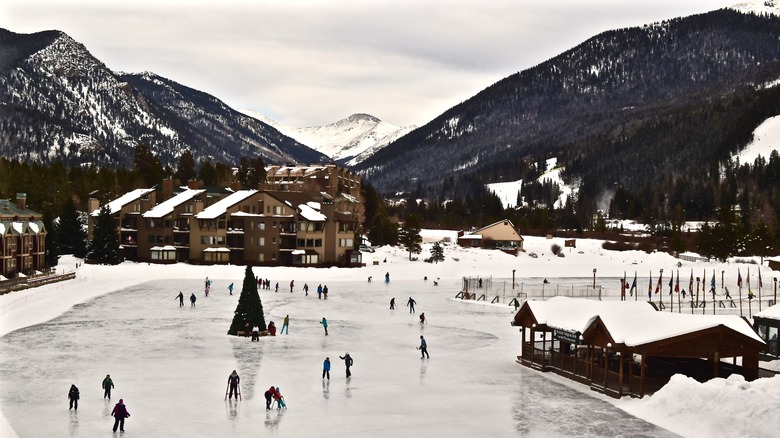 Ice skating in Keystone, Colorado