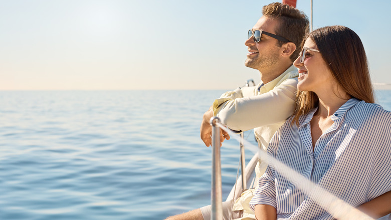 couple enjoying cruise