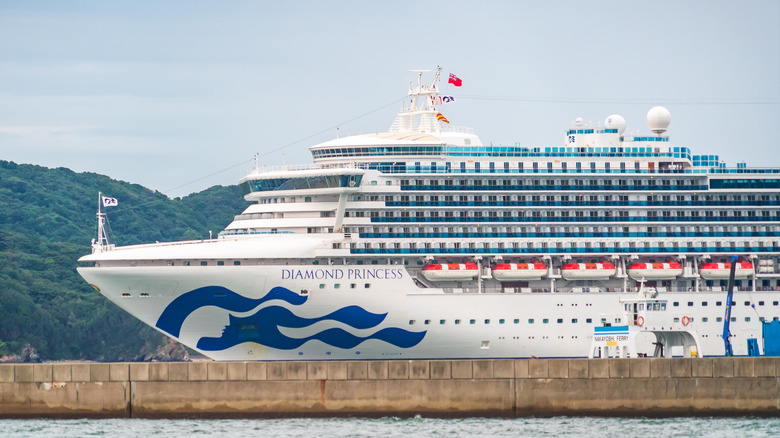 Diamond Princess ship at port