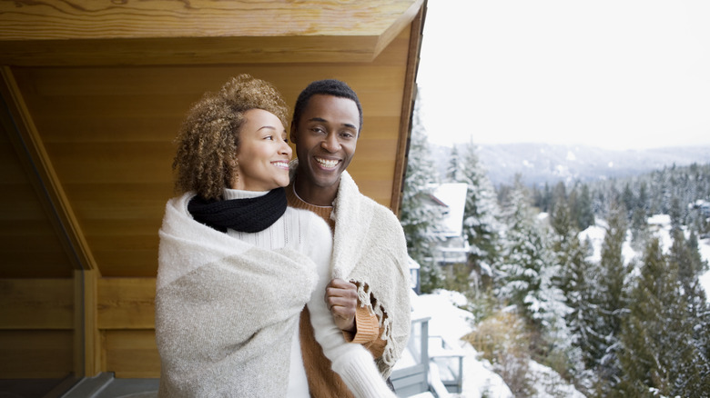 Couple on balcony