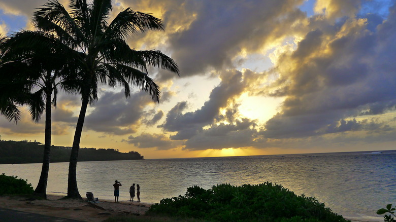 Sunset over Anini Beach