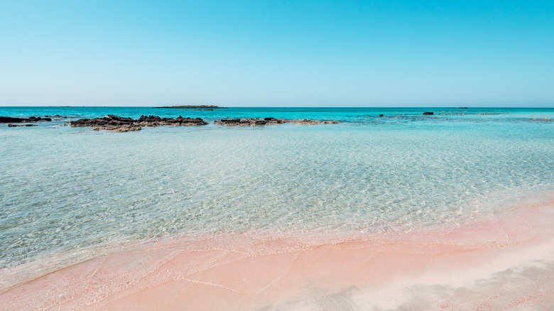 close up of Elafonisi Beach