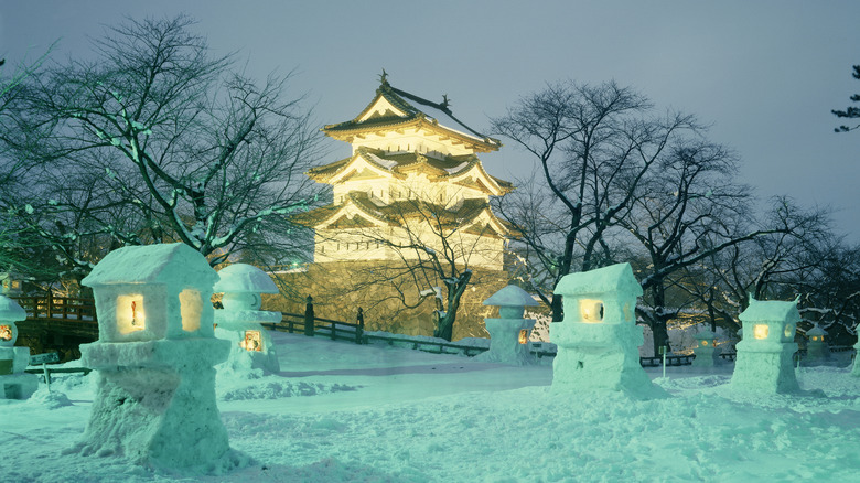 Hirosaki Castle Snow Lantern Festival