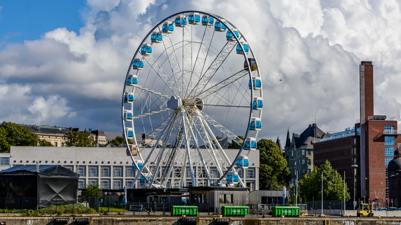 The European City Featuring the World's Sole Ferris Wheel Sauna Provides an Exquisitely Luxurious Nordic Experience