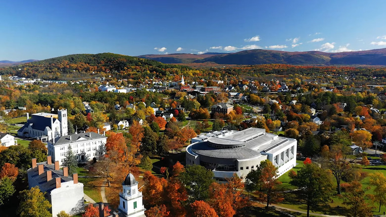 A Charming Vermont College Town Features Quaint Shops, Art Galleries, and New England Allure