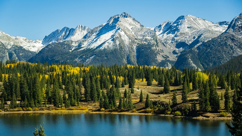 A Scenic Colorado Beach Offers Stunning Mountain Views