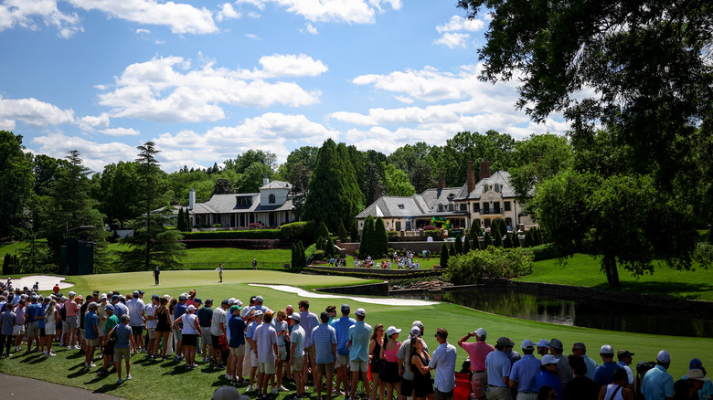 North Carolina's Vibrant Charlotte Neighborhood Boasts Luxurious Mansions on a Prestigious Championship Golf Course