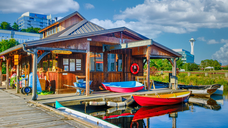 Seattle's Scenic Wooden Boat Center Provides Delightful Free 'Peapod' Rowboat Rentals