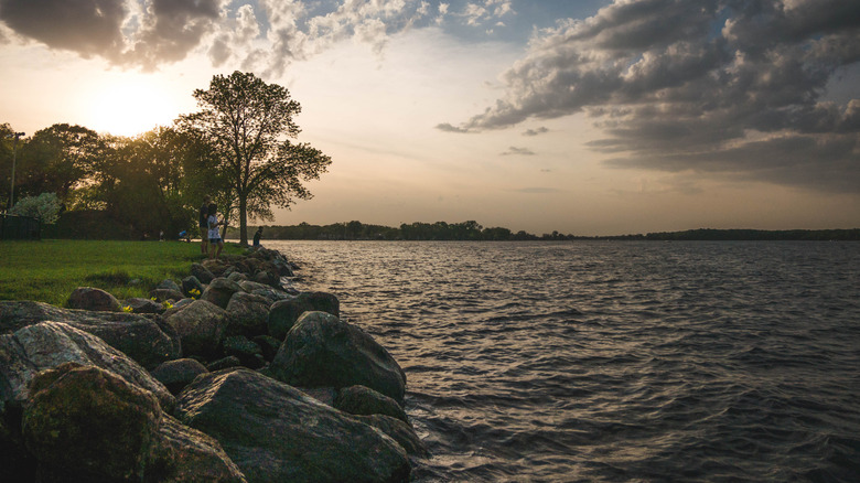 A Beloved Swim Pond Close to Minneapolis Offers a Pristine Summer Escape with Immaculate Sandy Beaches