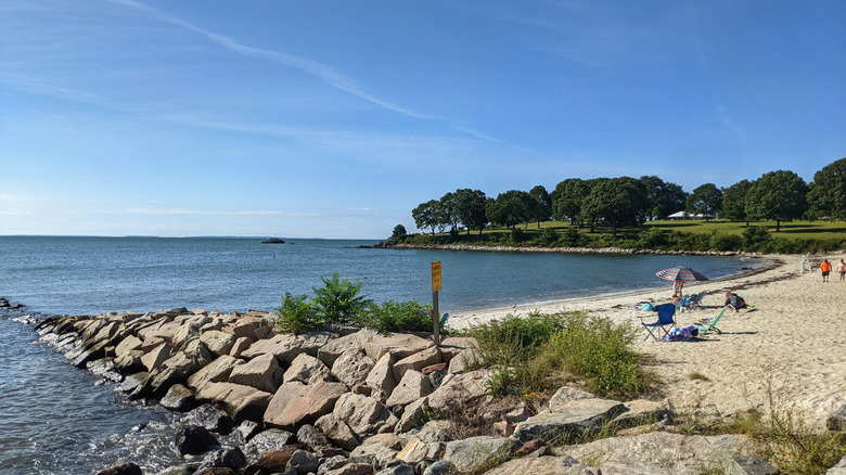 Connecticut's Secret Bayside Paradise: A White Sand Beach Hidden Through a Railroad Tunnel