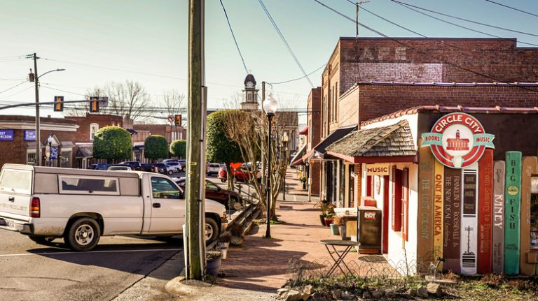 Explore This Artistic North Carolina Town with Its Walkable Downtown Brimming with Local Shops and Cafes