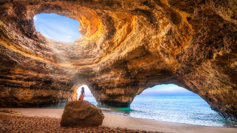 Explore Portugal's Coast: Discover an Enchanting Sea Cave and One of the World's Most Beautiful Beaches
