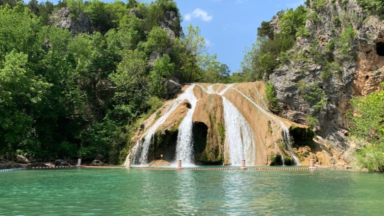 A Scenic Park in the Arbuckle Mountains Features One of Oklahoma's Tallest Waterfall Swimming Spots