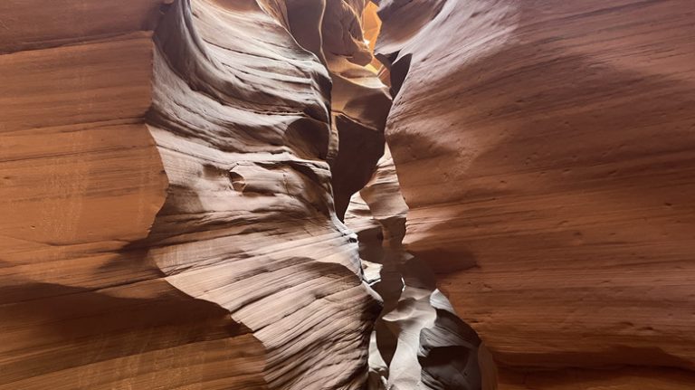 Nestled Within a Sunlit Utah Canyon Lies a Labyrinth of Towering Walls, Hidden Slots, and Tranquility