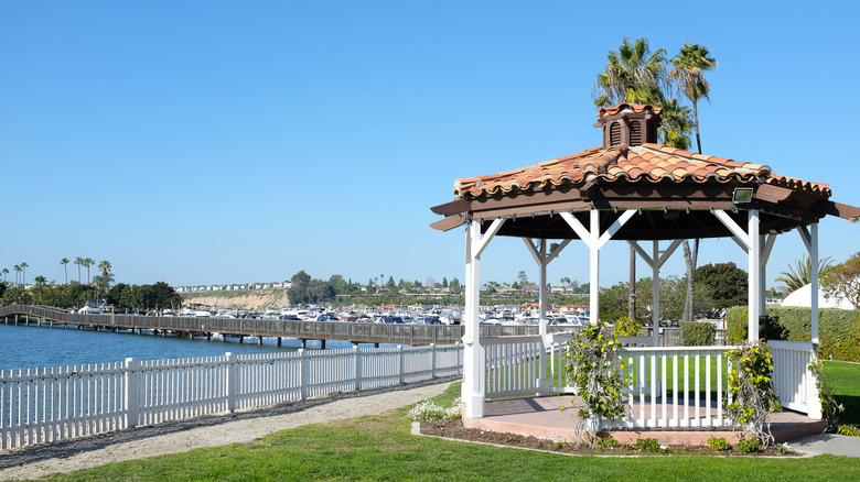 A Southern California Beach Resort Features Camping, Cottages, and a Private Blue Lagoon for Tranquil Swimming