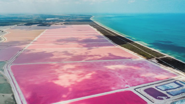 Mexico's Most Enchanting Lake Captivates with Its Otherworldly Bubblegum Pink Hue