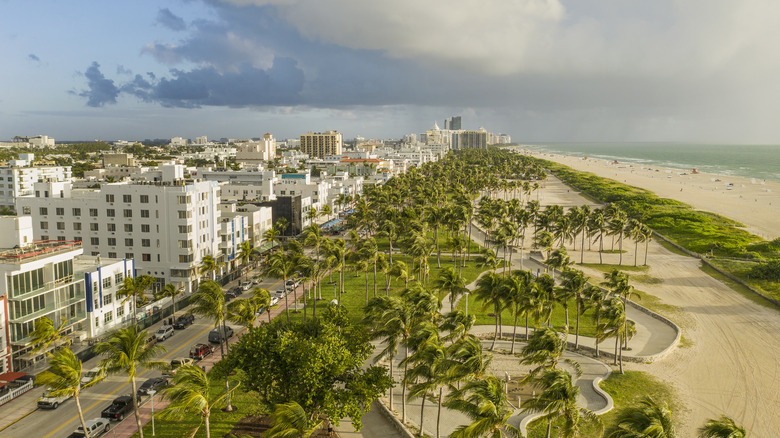 A Vibrant Miami Beach Park: Florida's Top Walkable Neighborhood with Shops and Aquatic Centers