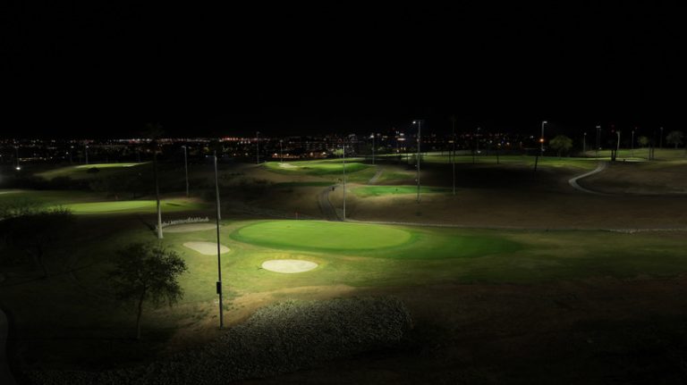 Experience Arizona's Majestic Nighttime Golf Course: Swing Under the Stars and Escape the Heat