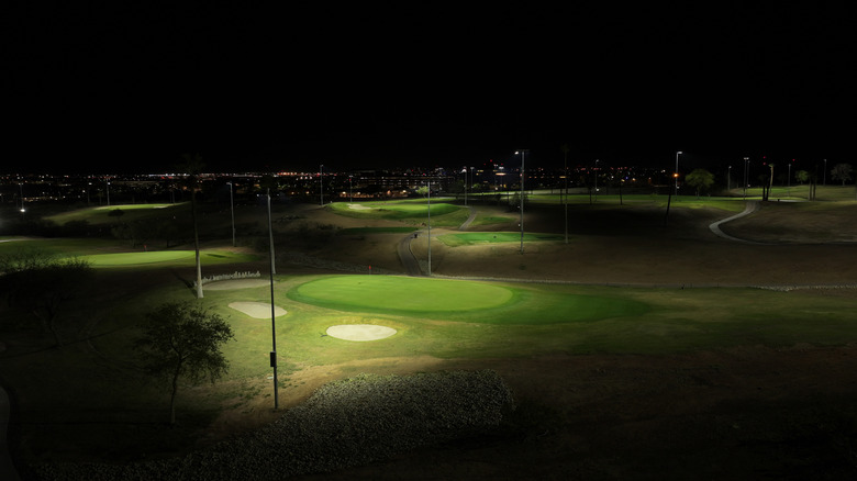 Experience Arizona's Majestic Nighttime Golf Course: Swing Under the Stars and Escape the Heat
